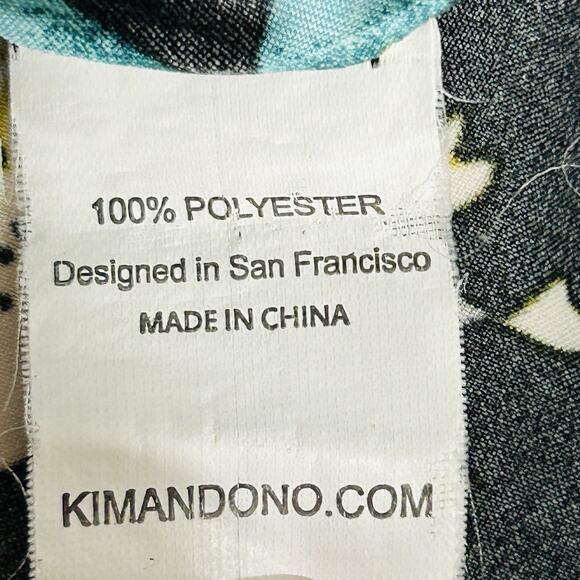 Kim + Ono Kimono Silky Maxi Robe Womens Floral Exotic Peacock Leisure Loungewear - Picture 15 of 16